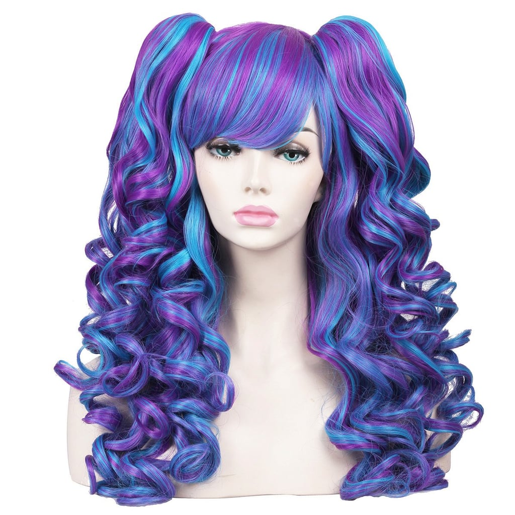 ColorGround Long Curly Cosplay Wig With 2 Ponytails