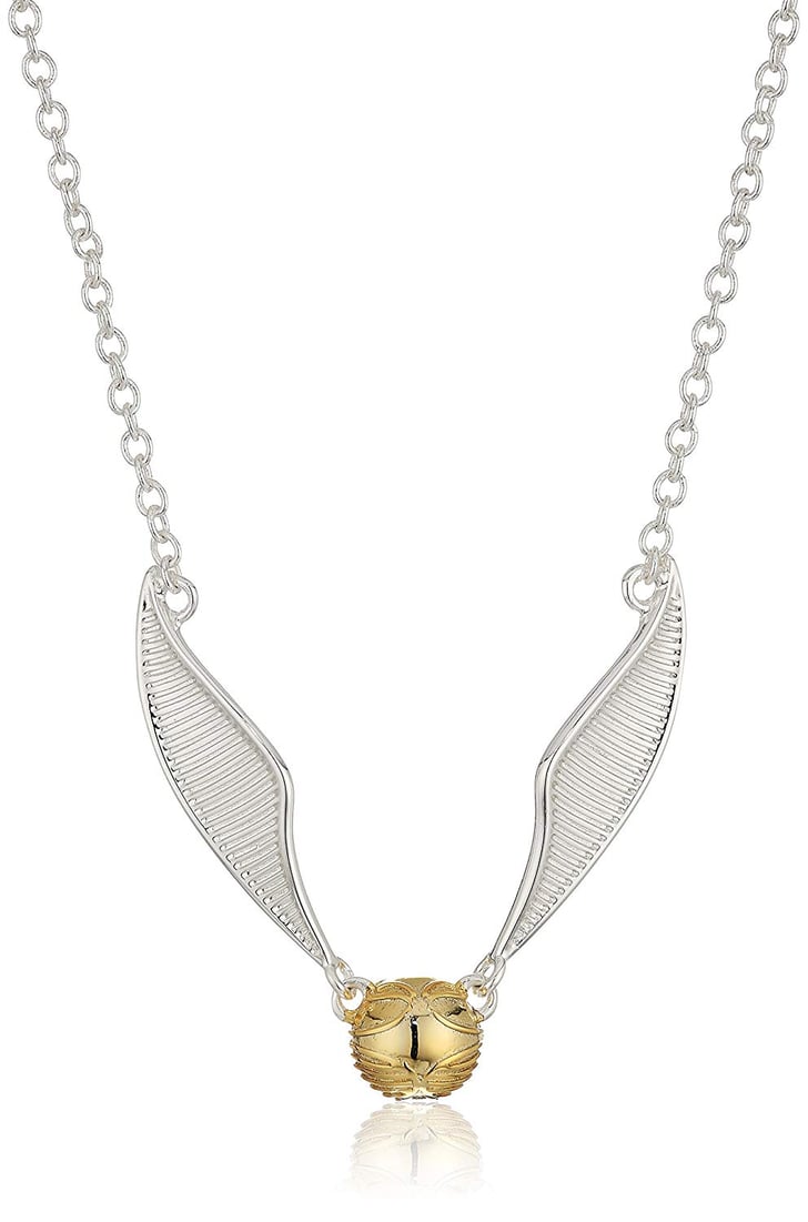 Harry Potter TwoTone Golden Snitch Pendant Necklace Harry Potter