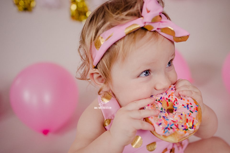 First Birthday Doughnut Smash Photoshoot
