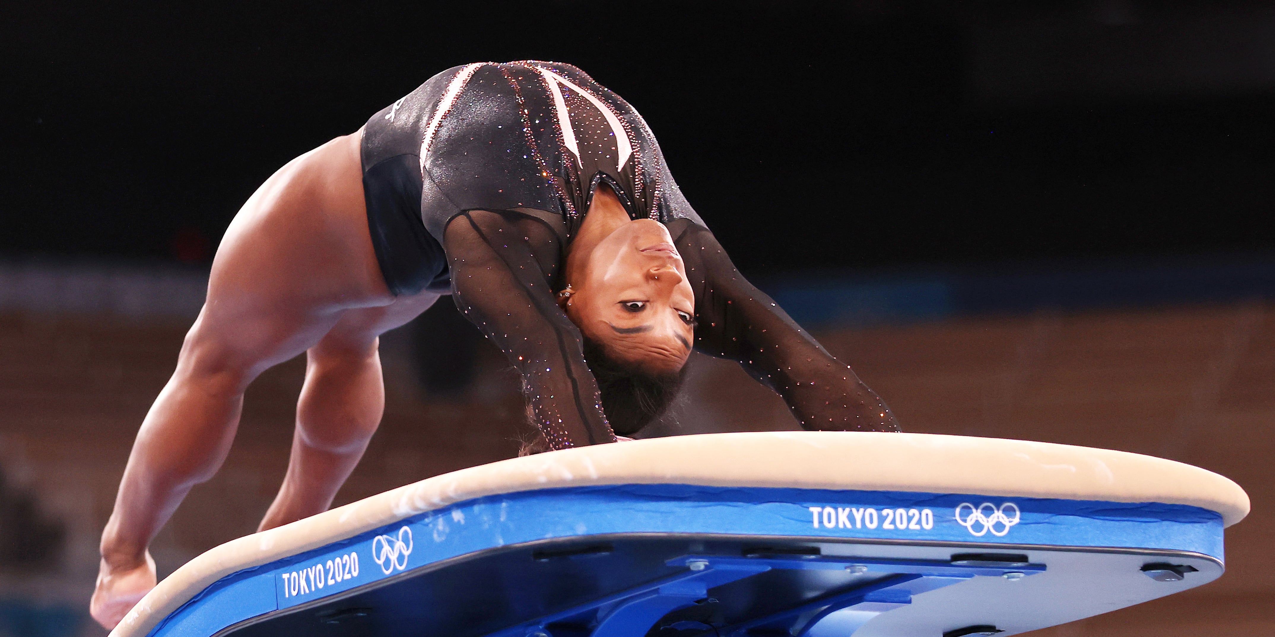Watch Simone Biles's Yurchenko Double Pike in Slow Motion POPSUGAR