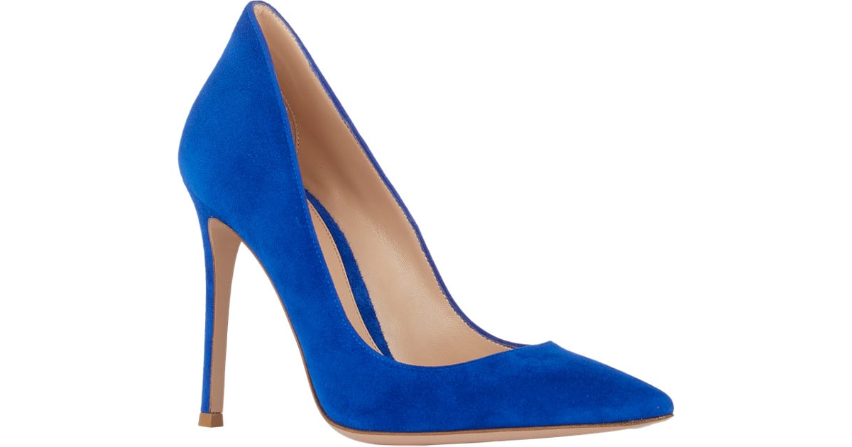 Gianvito Rossi Suede Point-Toe Pumps ($765) | Olivia Palermo's Outfit ...