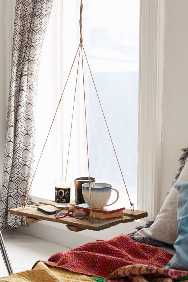 Reclaimed Wood Floating Shelf