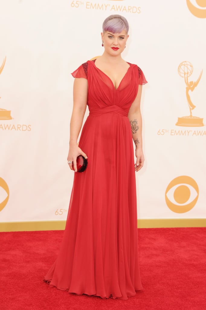 Kelly Osbourne had her Kate Middleton moment in a red dress from the duchess's beloved Jenny Packham. Her jewels were Amrapali — and her shoes just might surprise you — they're from Aldo!