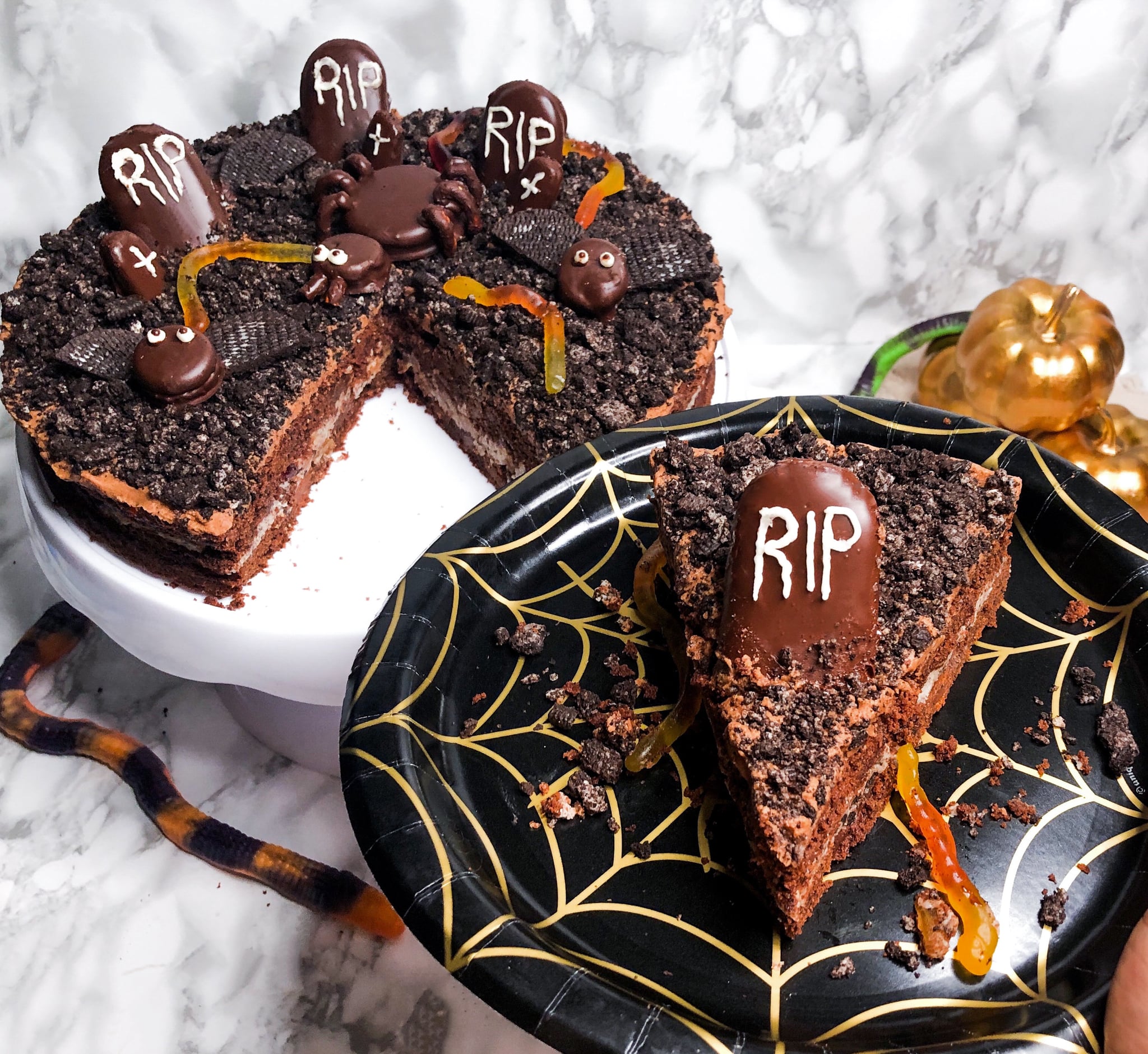 Halloween Graveyard Cookie Cake Recipe With Photos | POPSUGAR Food