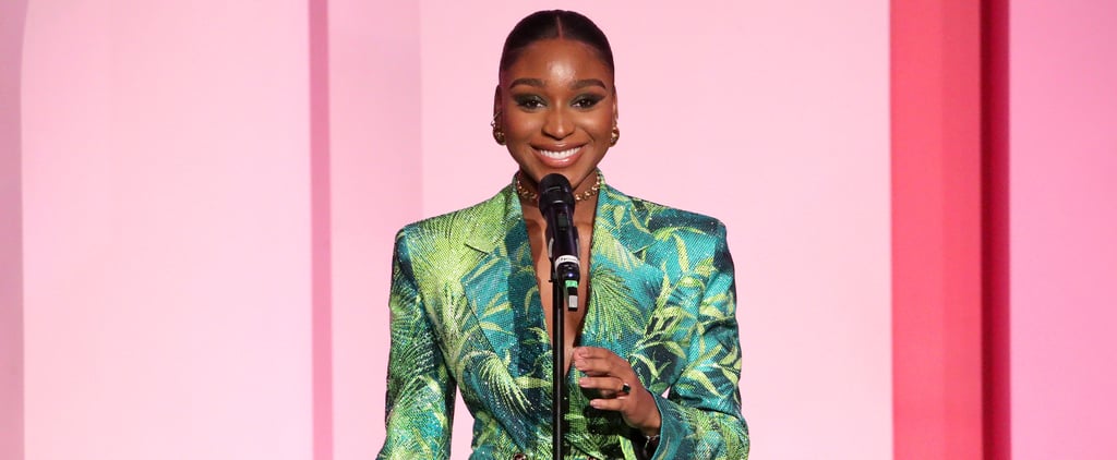 Normani's Versace Suit at the Billboard Women in Music Event