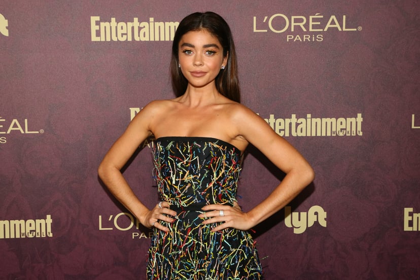 WEST HOLLYWOOD, CA - SEPTEMBER 15:  Sarah Hyland arrives to the 2018 Entertainment Weekly Pre-Emmy Party at Sunset Tower Hotel on September 15, 2018 in West Hollywood, California.  (Photo by Gabriel Olsen/Getty Images)
