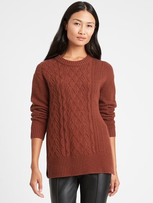 Banana Republic Cable-Knit Sweater Tunic