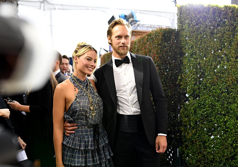 Margot Robbie and Alexander Skarsgard at the 2020 SAG Awards