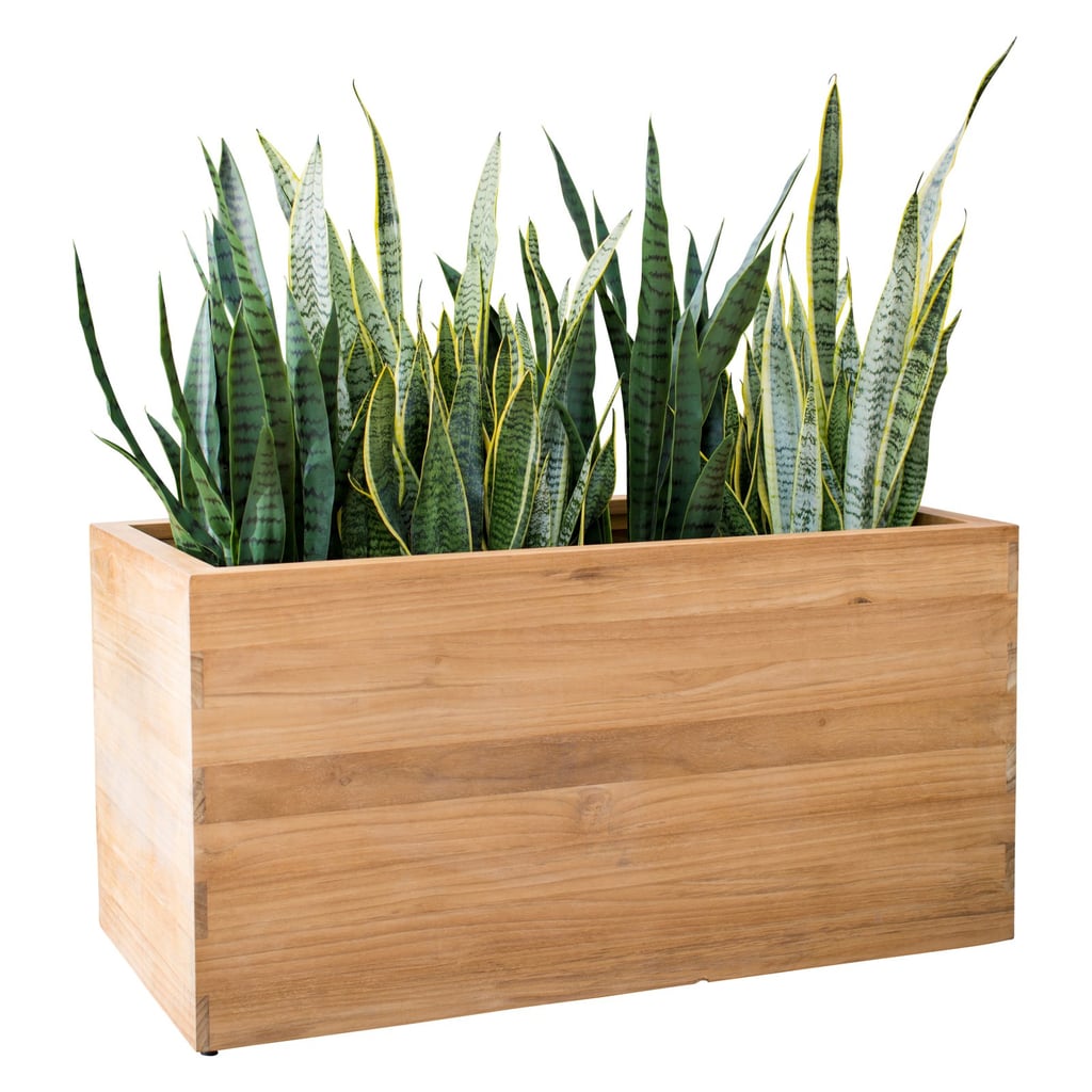 MoDRN Teak Wood Rectangular Planter