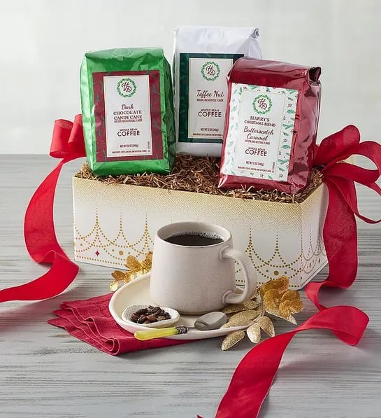 Festive Coffee Sampler: Harry & David Holiday Coffee Assortment