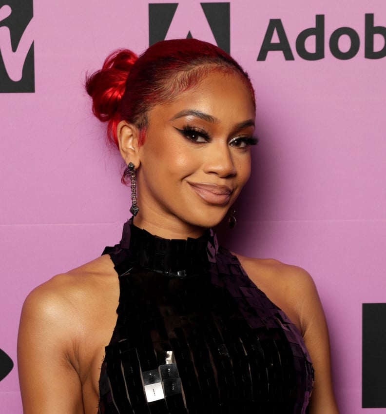 Saweetie's Glamorous Winged Liner at the MTV EMAs 2021
