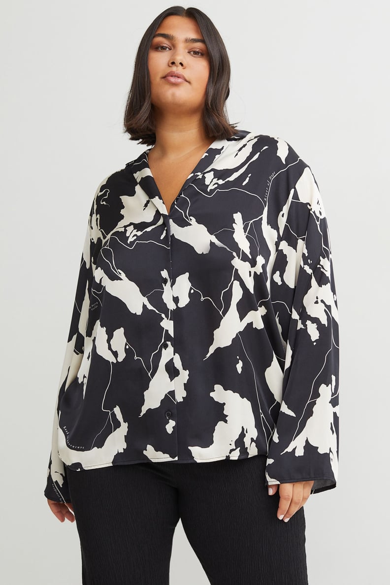 An Evening Pick: H&M Patterned Satin Shirt