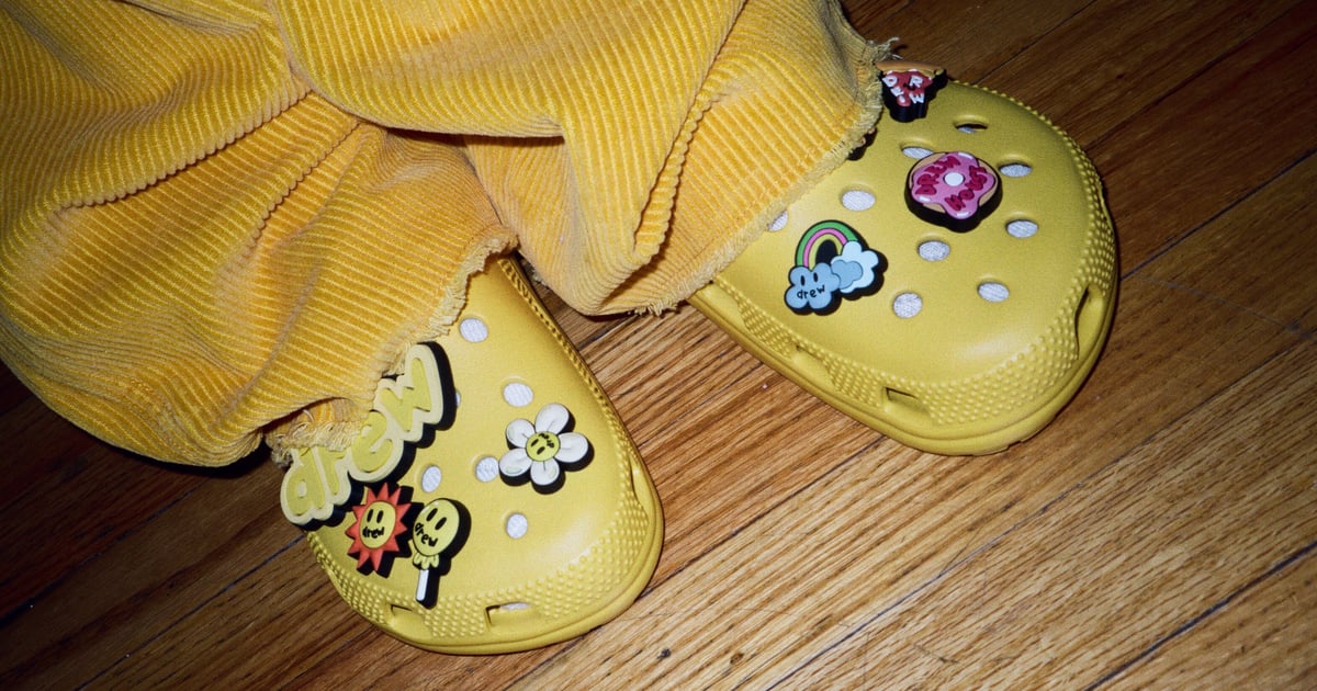 Crocs and Justin Bieber Are Teaming Up For a Line of Neon Yellow Clogs With Charms