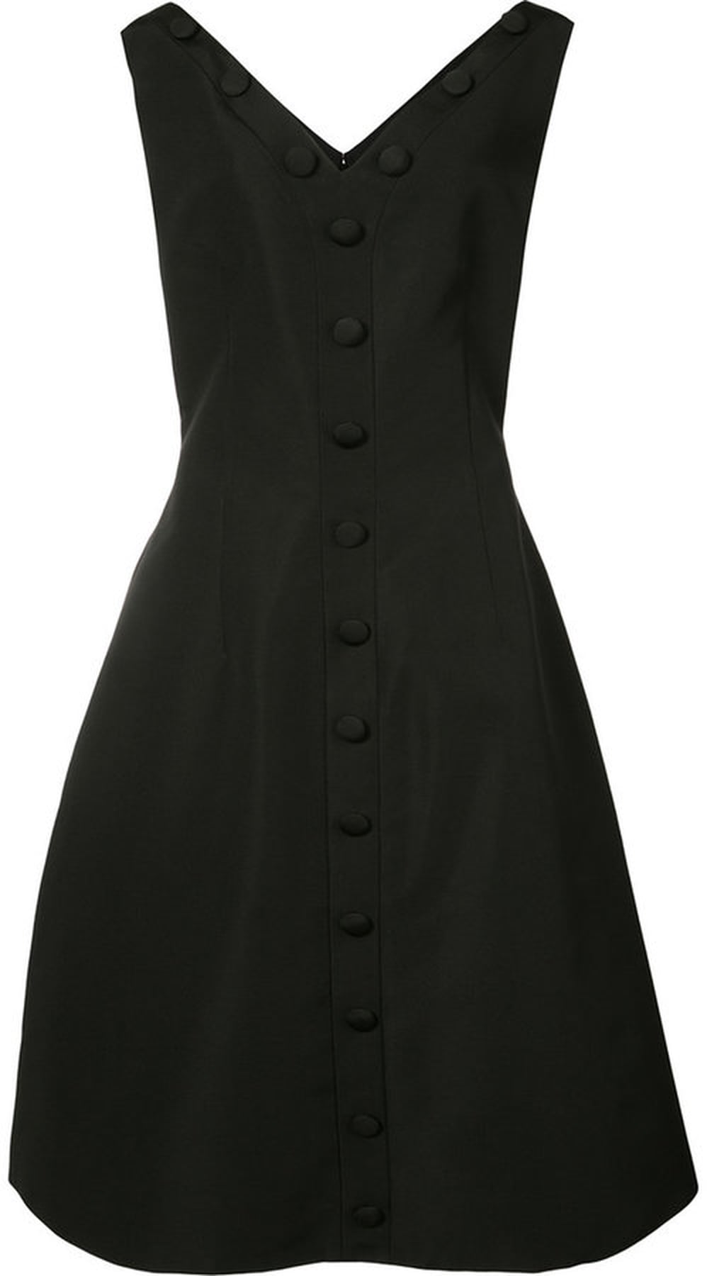Melania Trump in Black Button Dress | POPSUGAR Fashion