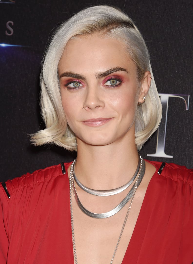 Cara Delevingne's Platinum Blond Soft Bends, 2017