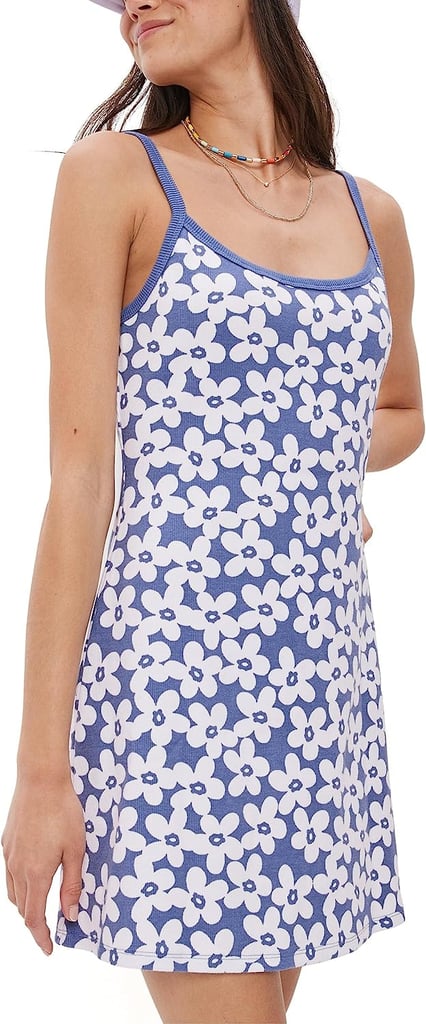 A Floral Knit Mini Dress