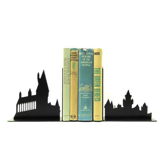 Hogwarts Metal Bookends