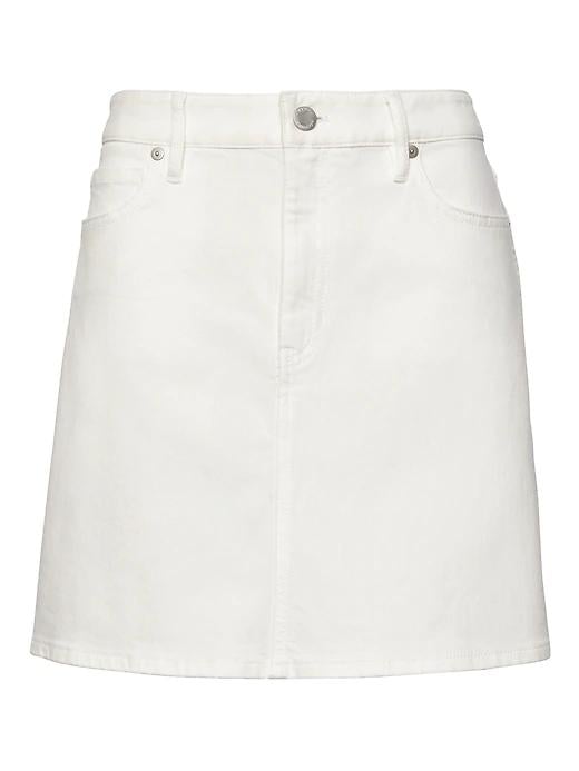 Stretch Denim Mini Skirt