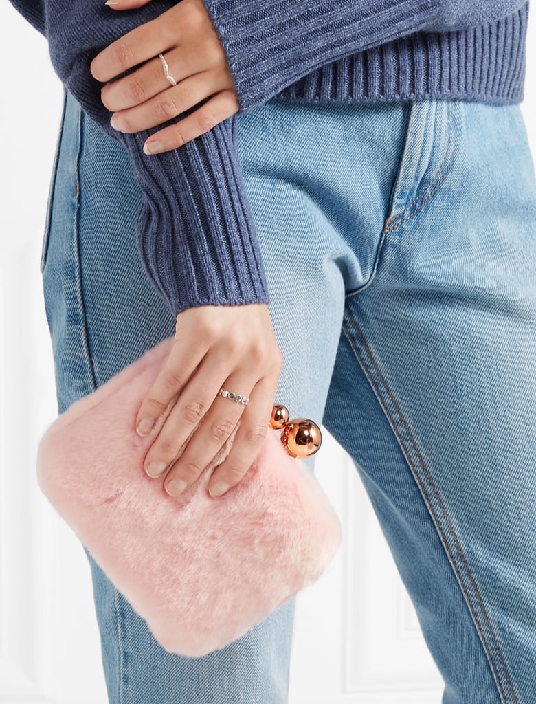 Sophia Webster Vivi Faux Fur Clutch
