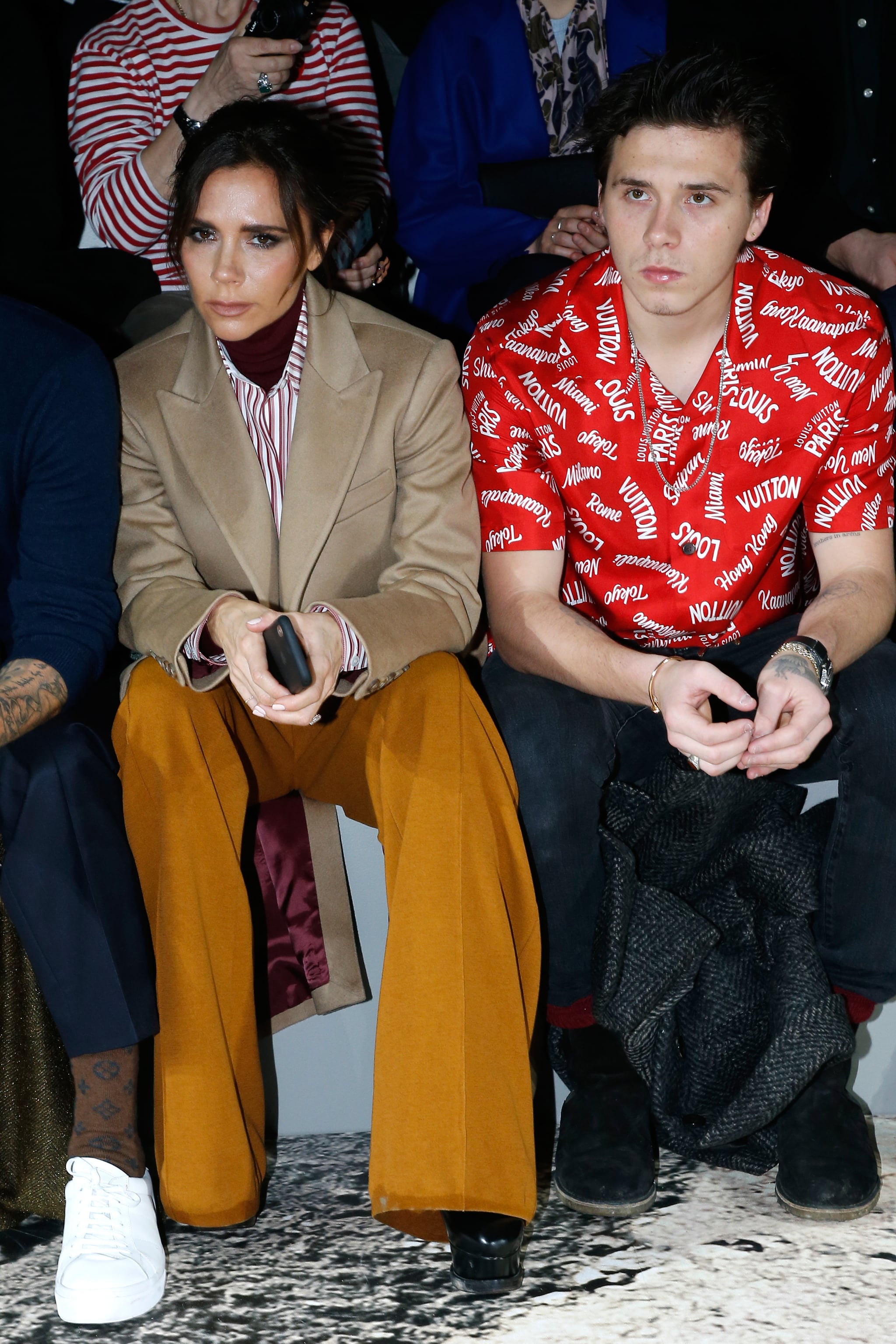 The Beckham Family at Paris Fashion Week 2018