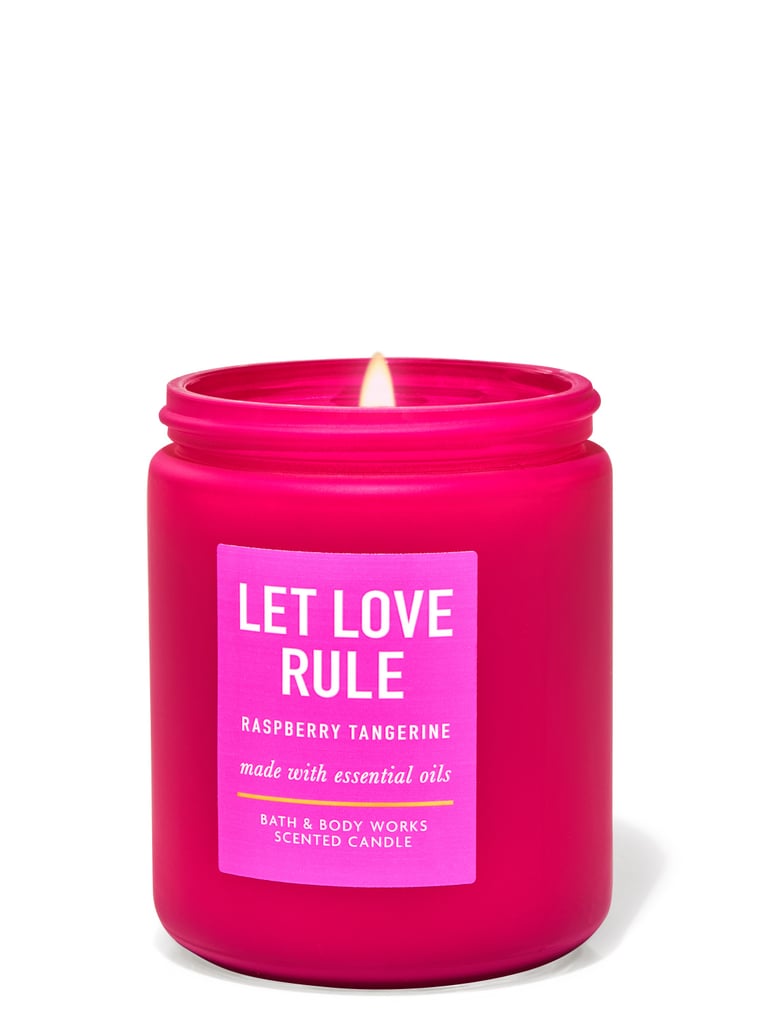 Bath & Body Works Let Love Rule Raspberry Tangerine Single-Wick Candle