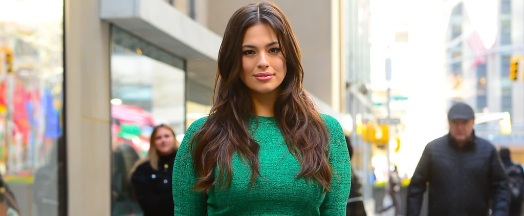 Ashley Graham Green Crop Top and Track Pants