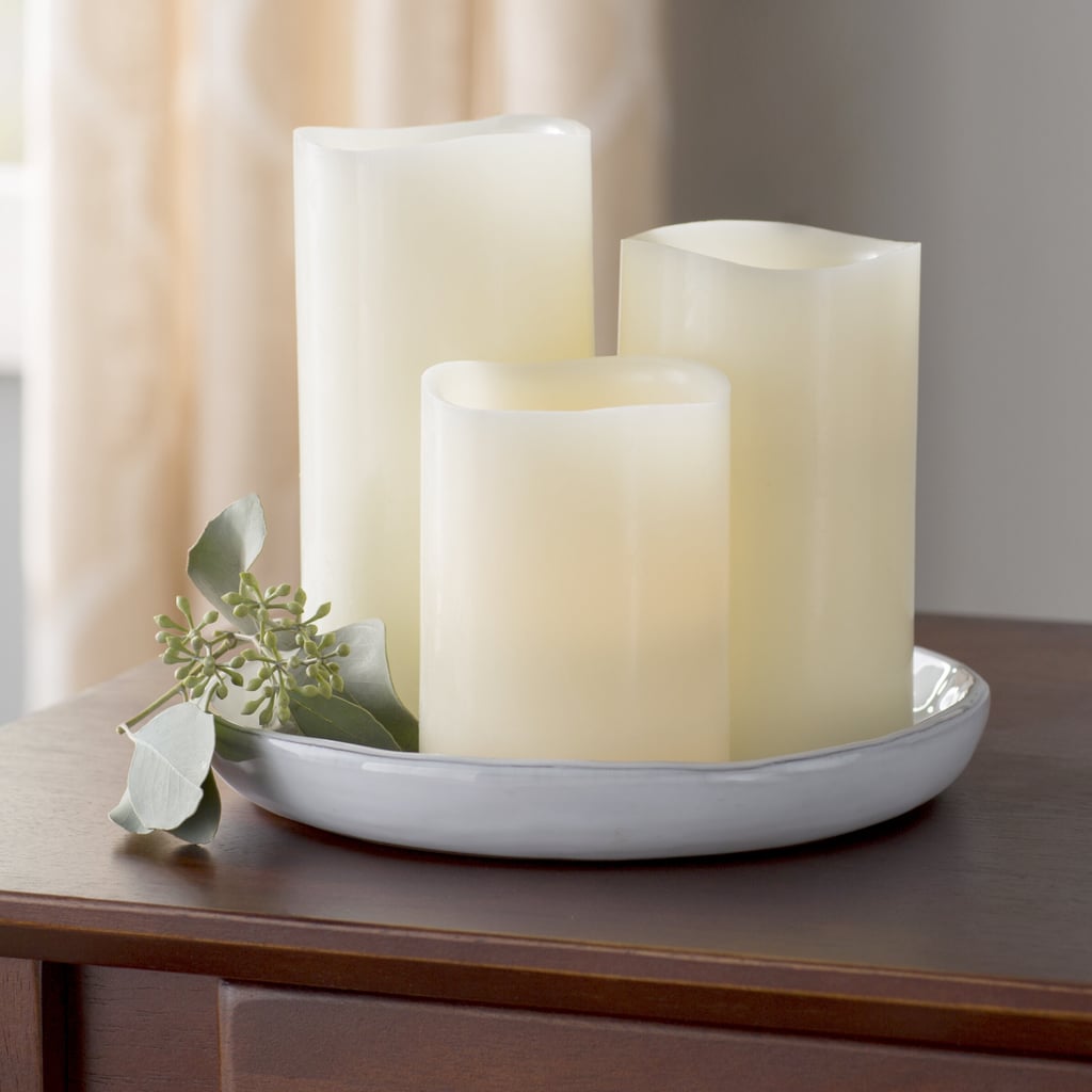 3 Piece Unscented Flameless Candle Set