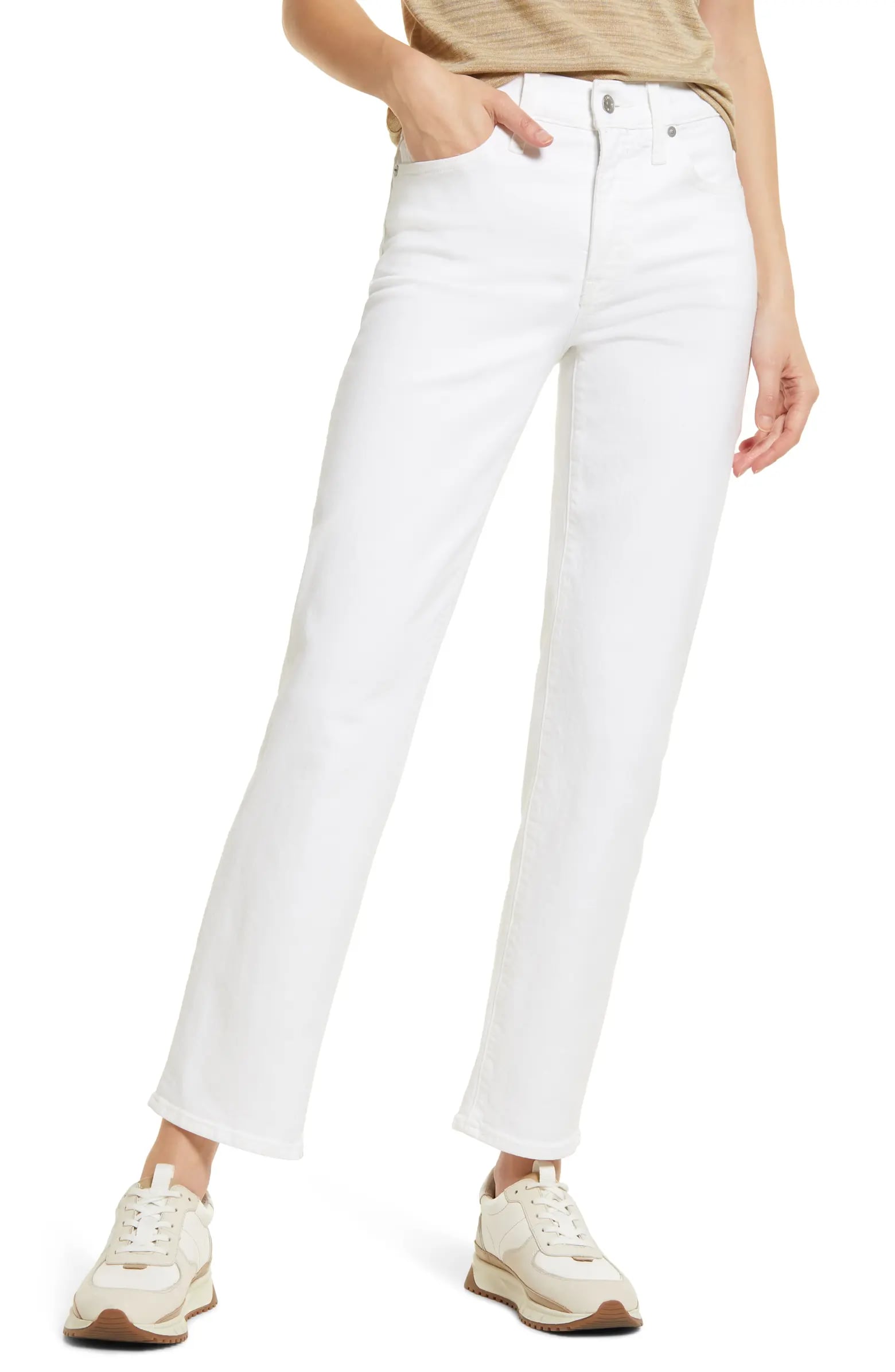 Madewell white shop jeans nordstrom