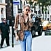 Gigi Hadid Leopard Stuart Weitzman Boots