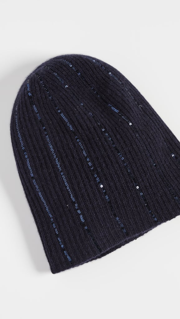 A Sparkly Beanie White Warren Cashmere Sequin Rib Beanie The Beanie Is My Winter Essential And It S Going To Become Yours Too Popsugar Fashion Photo 17