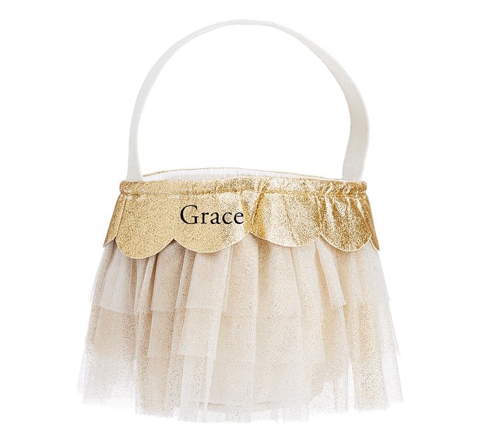 Gold Metallic Tulle Treat Bag