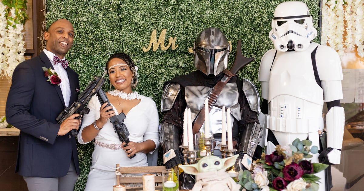 A Backyard Star Wars Mandalorian Wedding Popsugar Love And Sex 