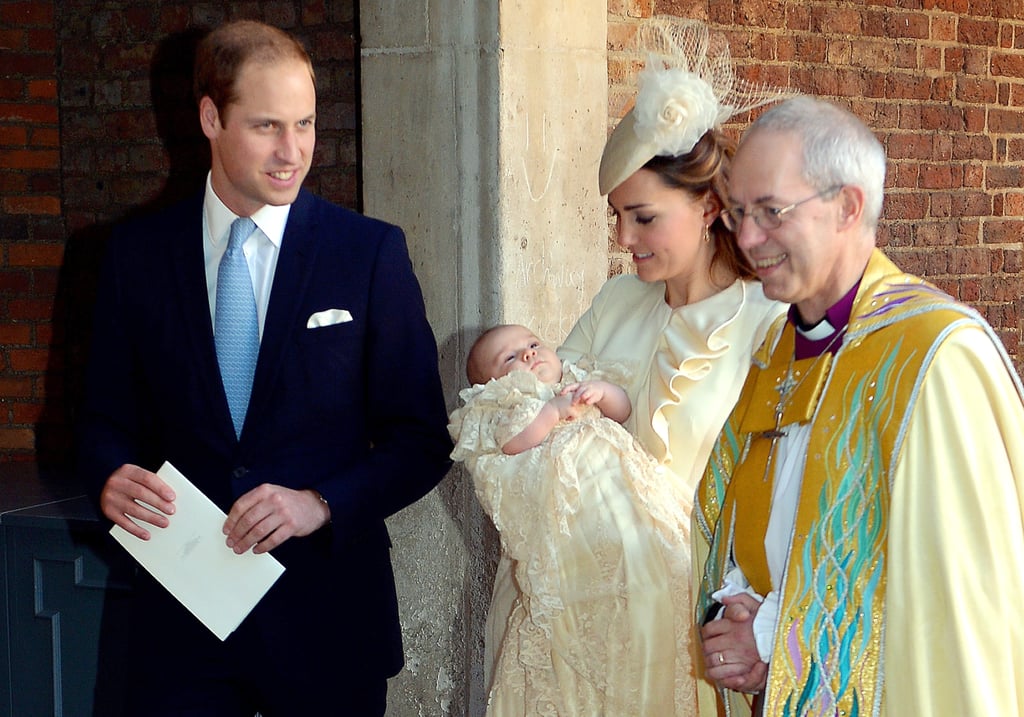 At Prince George's christening, Kate only had eyes for her adorable bundle. 

    Related:

            
            
                                    
                            

            No Joke, Prince Louis's Christening Gown Is a Replica of a Dress Royal Babies Have Worn Since 1841