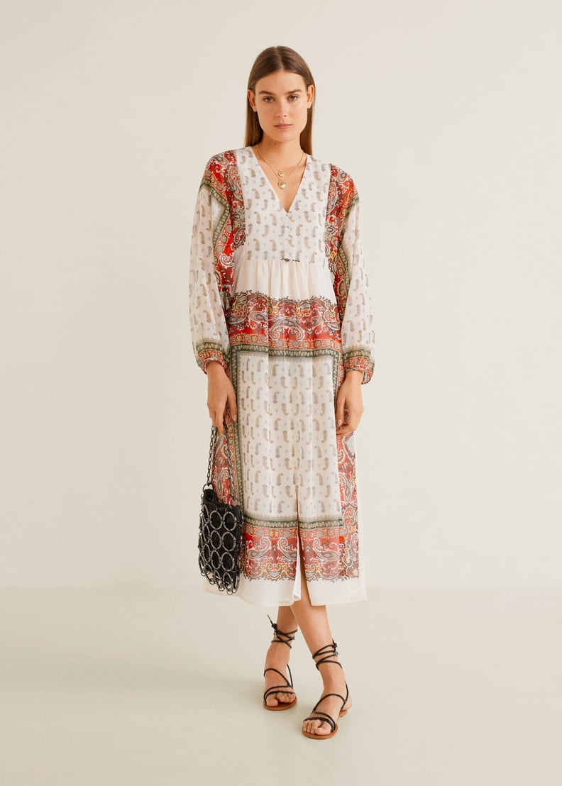 Mango Paisley Print Dress