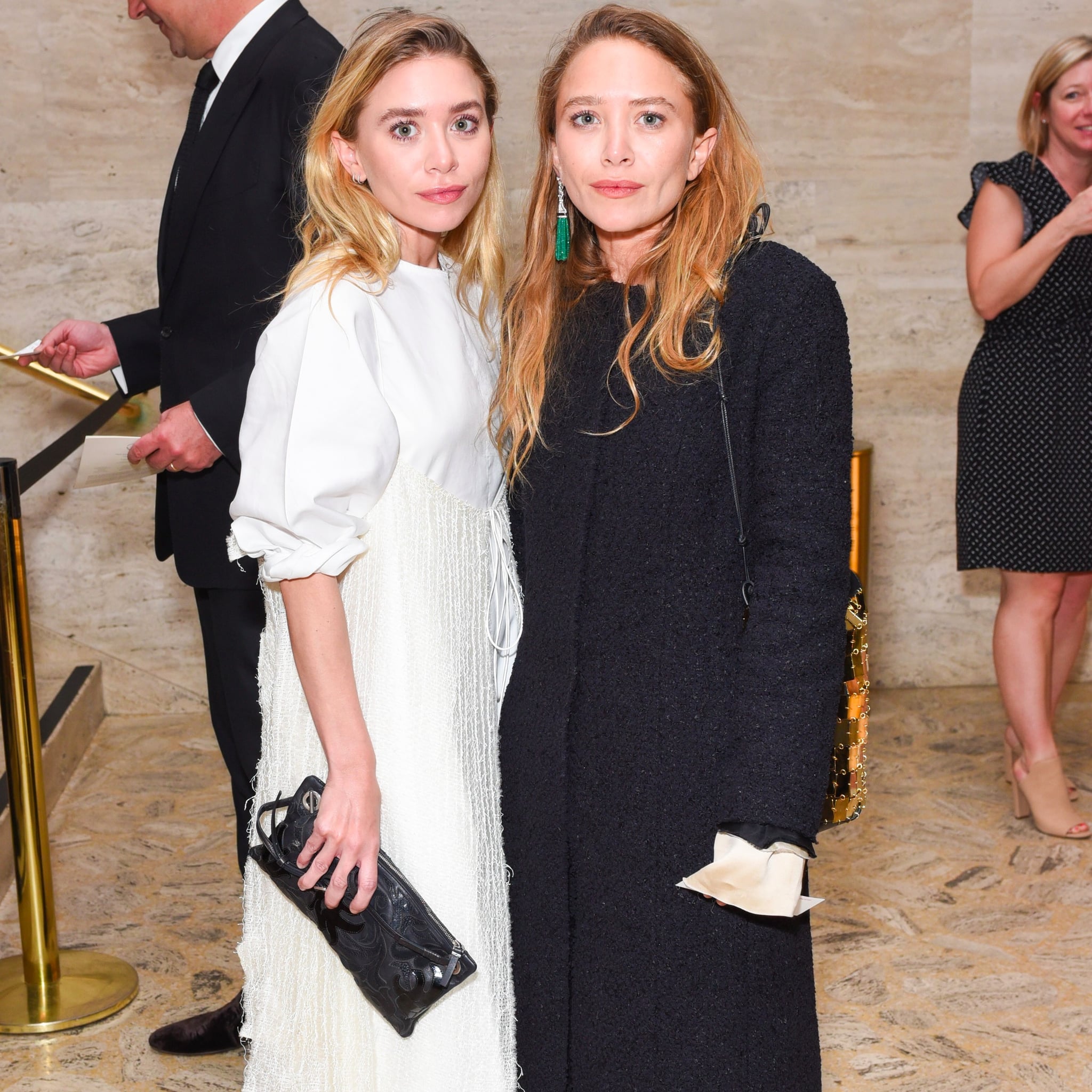 Mary Kate And Ashley Olsen Bags At Grand Prix Gala Popsugar Fashion