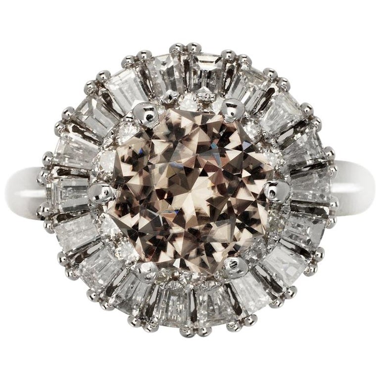 Ophelia 3 Carat Diaspore Engagement Ring With Diamonds