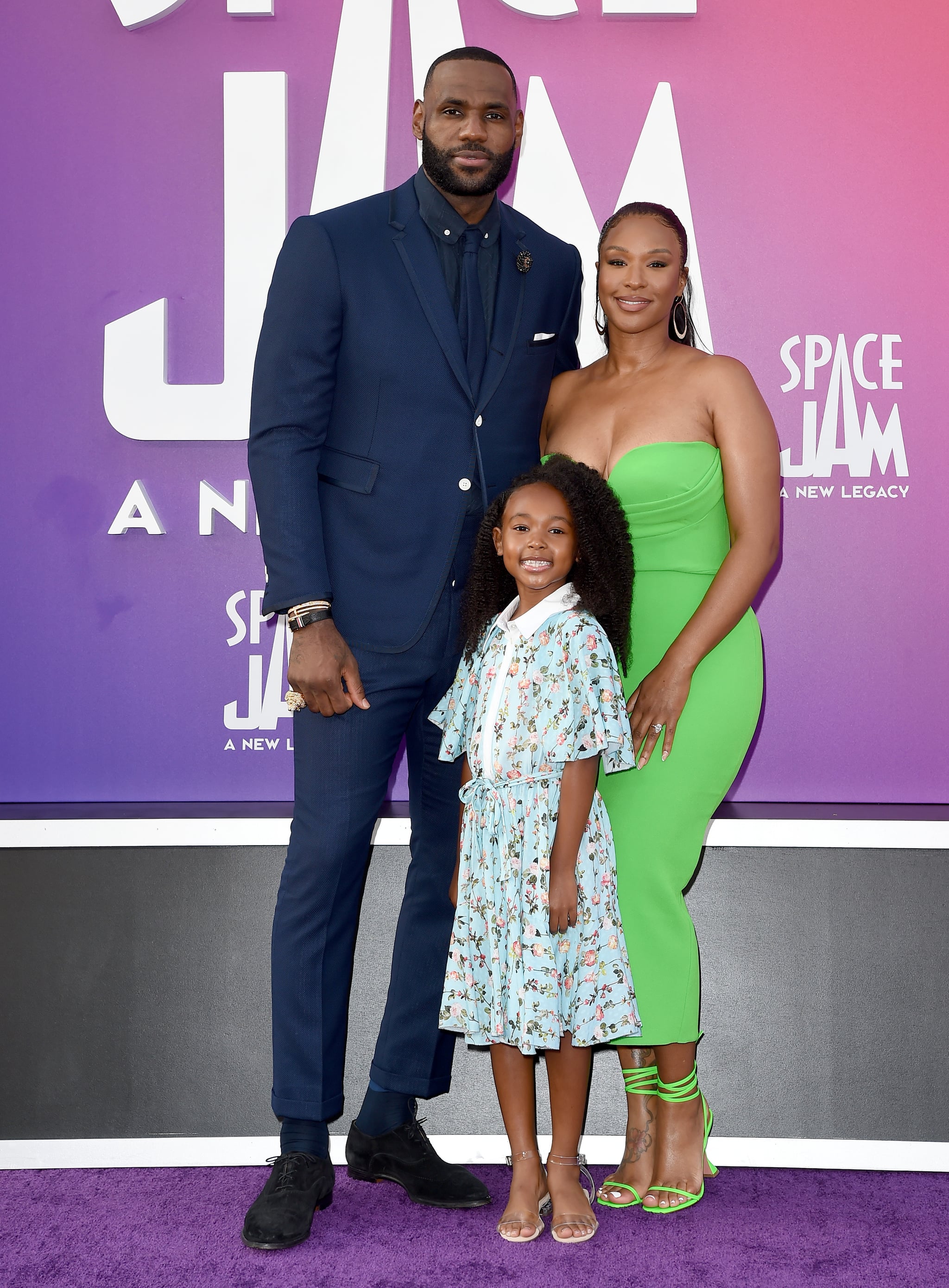 Lebron James Brought His Family To Space Jam 2 Premiere Popsugar Celebrity Uk