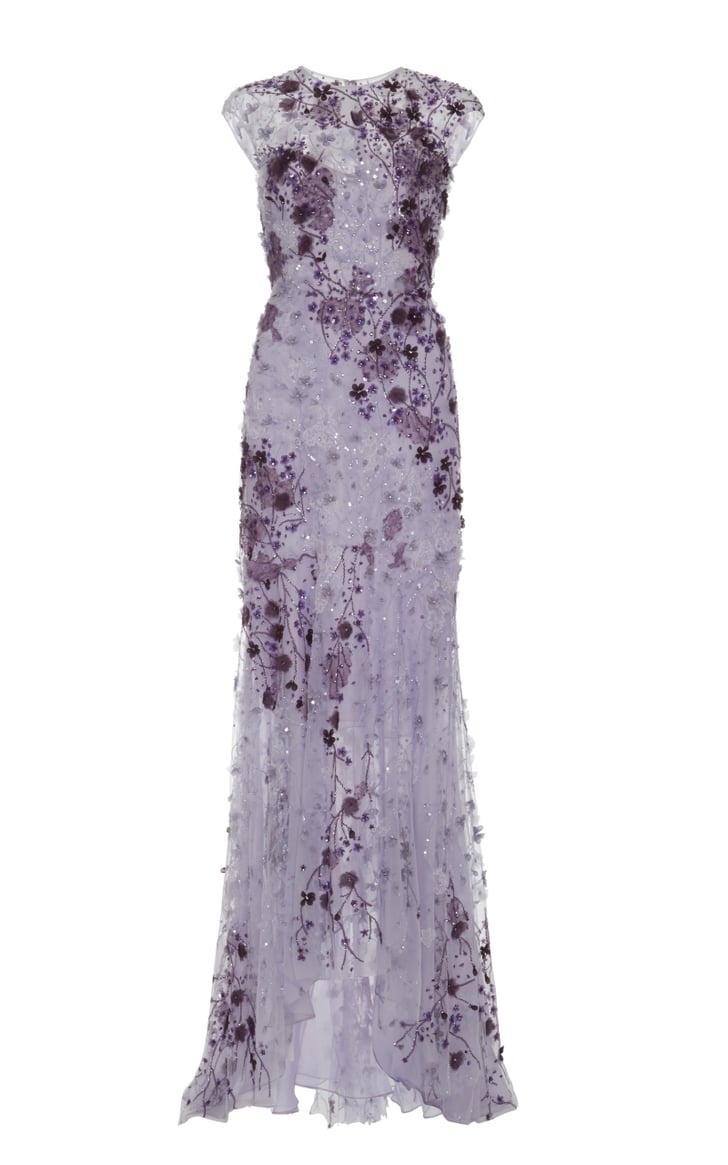 Monique Lhuillier Lavender Ombre Lace Gown | Rihanna's Purple Badgley ...
