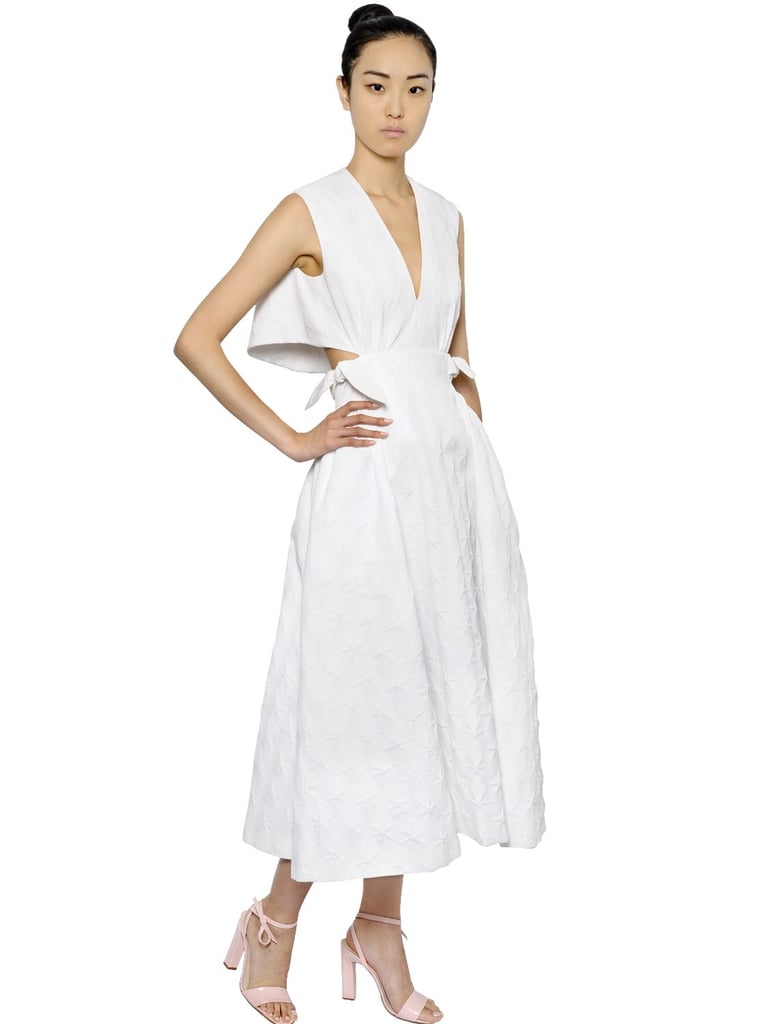 DELPOZO Cutout Cotton Jacquard Dress ($2,021)