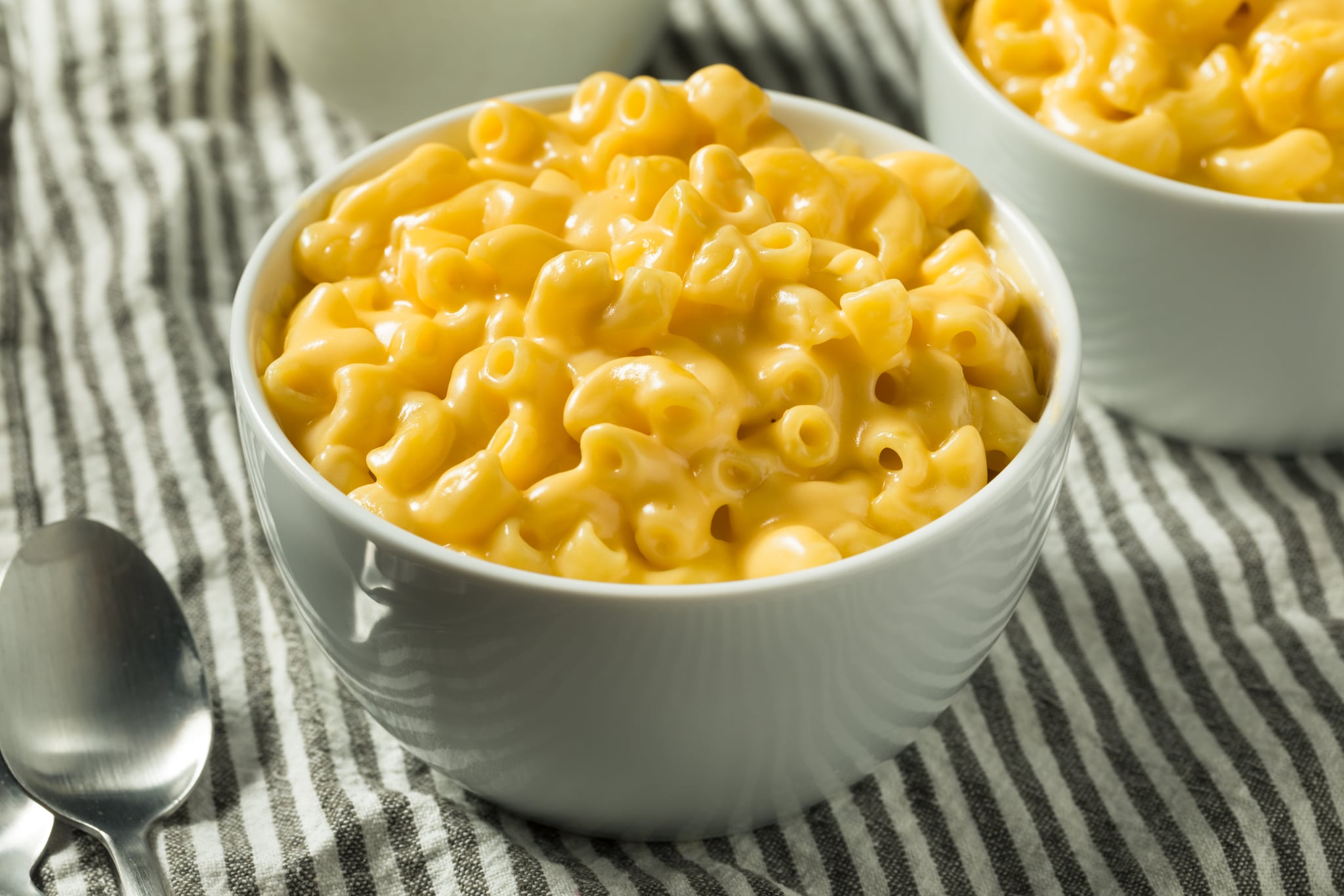 Homemade Creamy Macaroni and Cheese Pasta in a Bowl