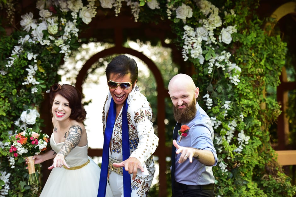 Tropical Las Vegas Wedding