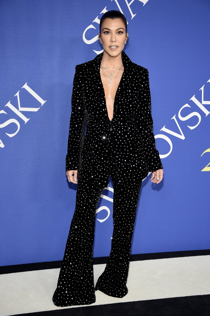 Kourtney Kardashian Christian Siriano Suit CFDA Awards 2018