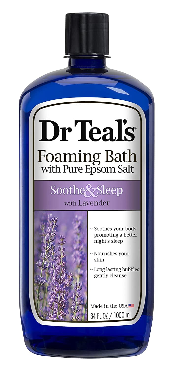 Dr Teal's Foaming Bath with Pure Epsom Salt, Soothe & Sleep with