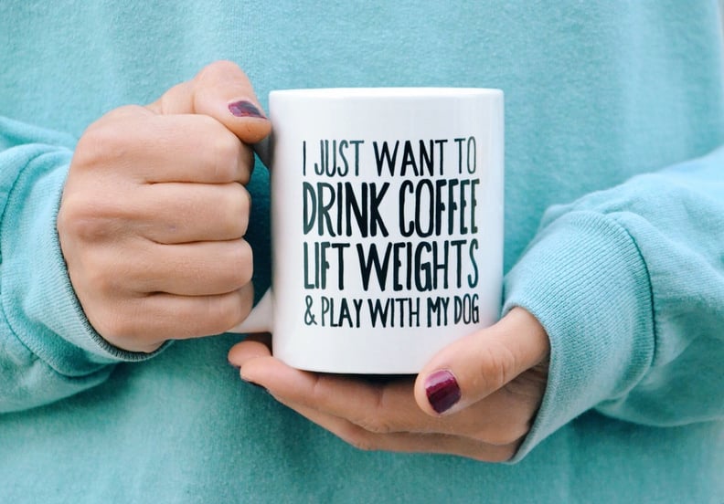 Coffee, Weights, & Dog Coffee Mug