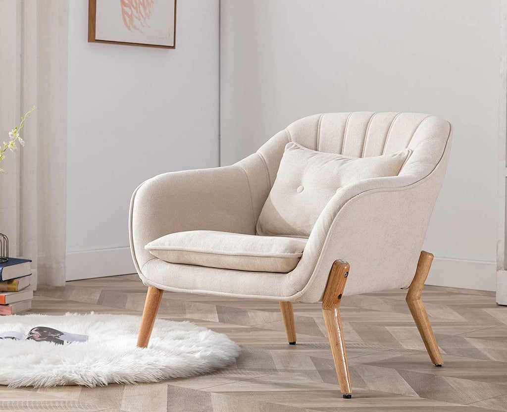 时尚的口音椅子:Guyou木材软垫椅子口音