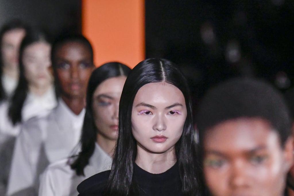 Colourful Fake Eyelashes in the Prada Fall 2023 Runway Show