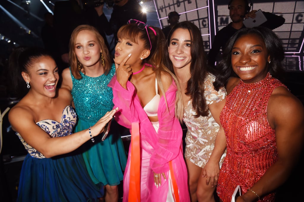 Simone Biles and Aly Raisman at 2016 MTV Video Music Awards