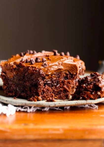 Crazy Moist Chocolate Poke Cake