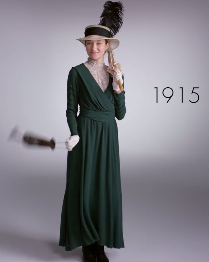 1915 | Fashion Trends Through the Ages | Video | POPSUGAR Fashion Photo 1