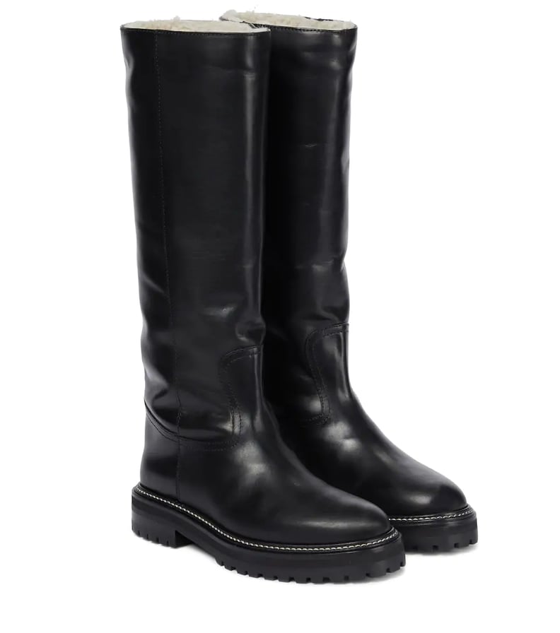 A Tall Winter Boot: Jimmy Choo Yomi Shearling-lined Leather Boots
